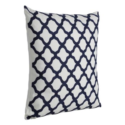 Eglo - Dekoratív párna 45x45 cm fehér/kék