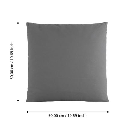 Eglo 420028 - ILES díszpárna 50x50 cm szürke