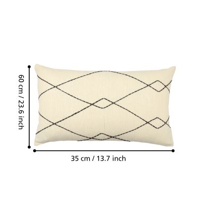 Eglo 420042 - CHEVERY díszpárna 35x60 cm bézs/fekete