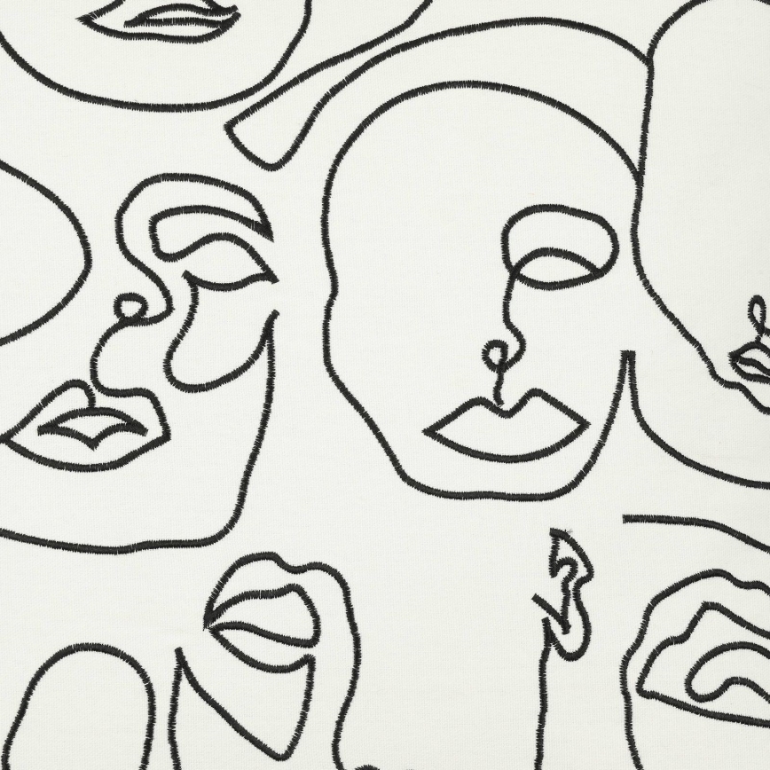 Eglo - Dekoratív párna 45x45 cm fehér/fekete