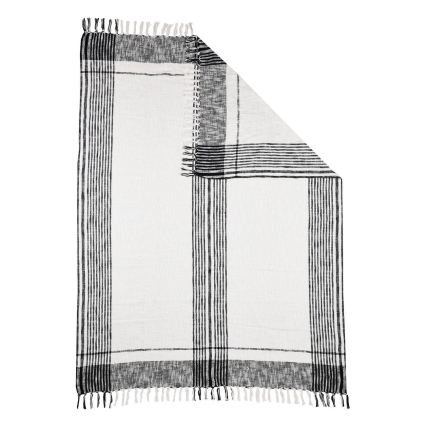 Eglo 420063 - CHEVERY 170x130 cm ágytakaró fehér/szürke