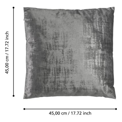 Eglo - Dekoratív párna 45x45 cm szürke