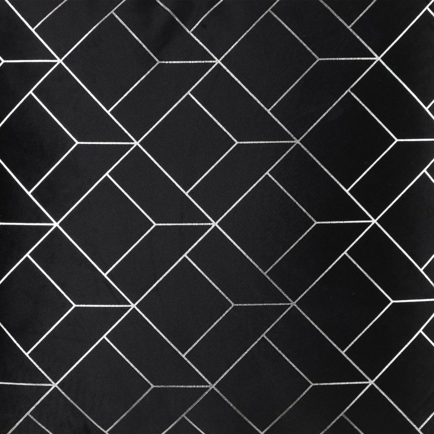 Eglo - Dekoratív párna 45x45 cm fekete/ezüst