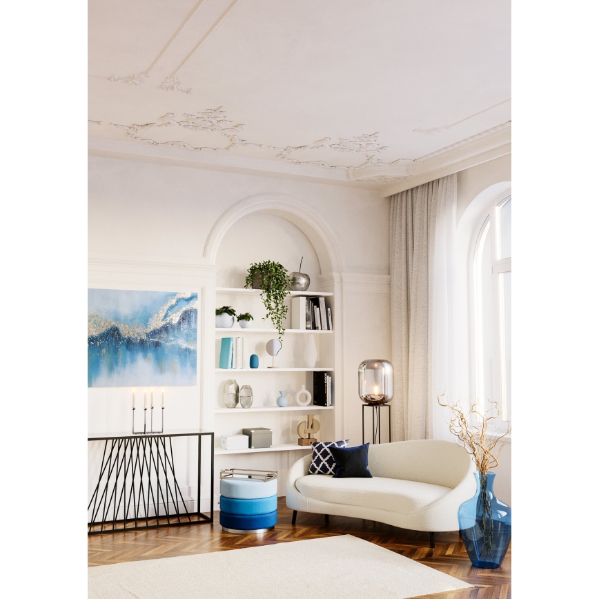 Eglo 420096 - BERHALA díszpárna 45x45 cm kék/fehér