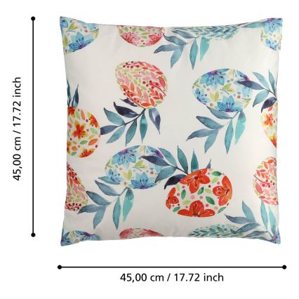 Eglo 420101 - GEBENG díszpárna 45x45 cm kék/piros