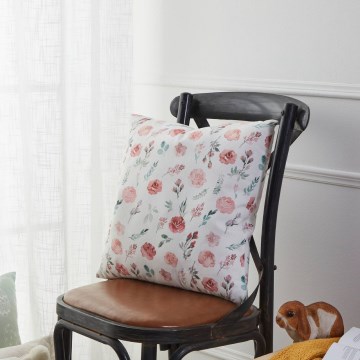 Eglo 420102 - GEBENG díszpárna 45x45 cm fehér/rózsaszín