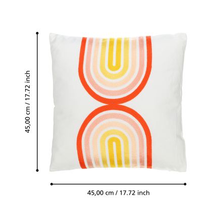 Eglo 420237 - BERHALA díszpárna 45x45 cm, élénk, többszínű