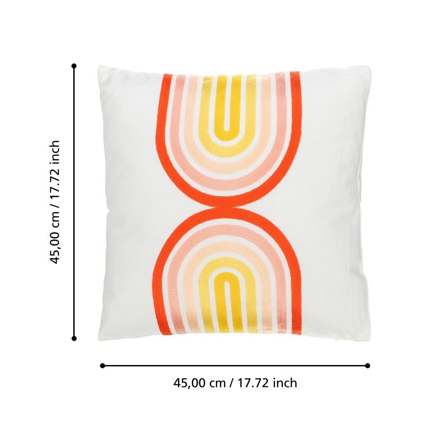 Eglo 420237 - BERHALA díszpárna 45x45 cm, élénk, többszínű