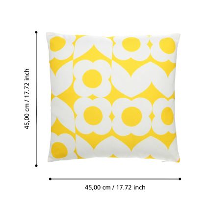 Eglo 420245 - Díszpárna TSUNAN 45x45 cm sárga