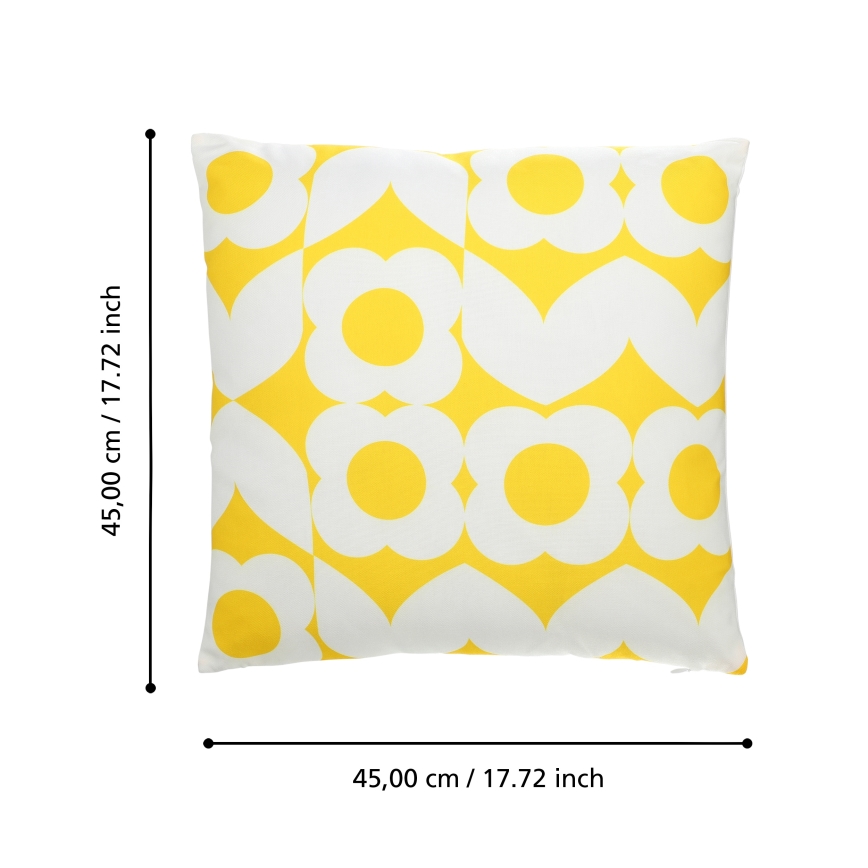 Eglo 420245 - Díszpárna TSUNAN 45x45 cm sárga