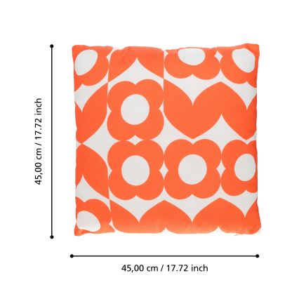 Eglo 420247 - TSUNAN dekoratív párna, 45 x 45 cm, narancssárga