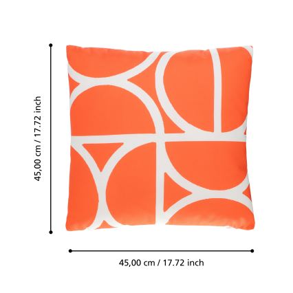 Eglo 420251 - TSUNAN díszpárna 45x45 cm narancssárga