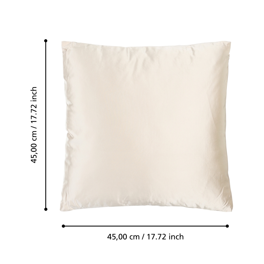 Eglo 420272 - Díszpárna KYONAN 45x45 cm krémszínű