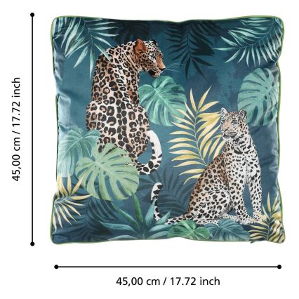 Eglo - Dekoratív párna 45x45 cm zöld