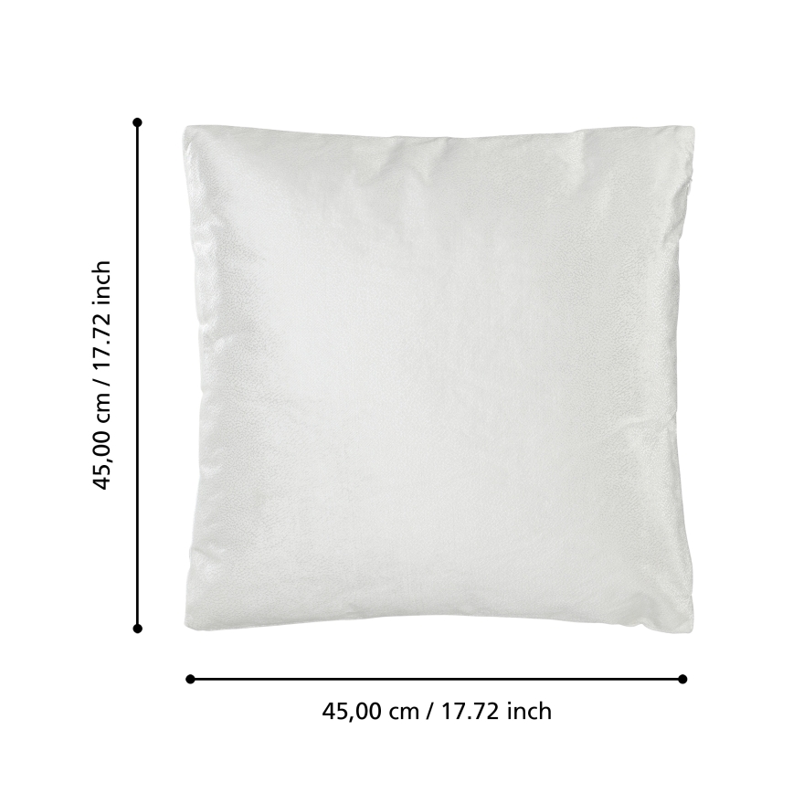 Eglo 420286 - Dekoratív díszpárna SINGU 45x45 cm fehér