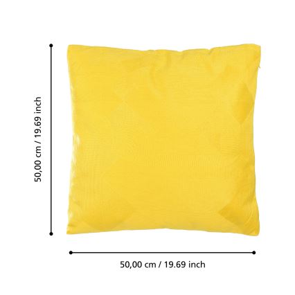 Eglo 420289 - BERHALA díszpárna 50x50 cm, sárga