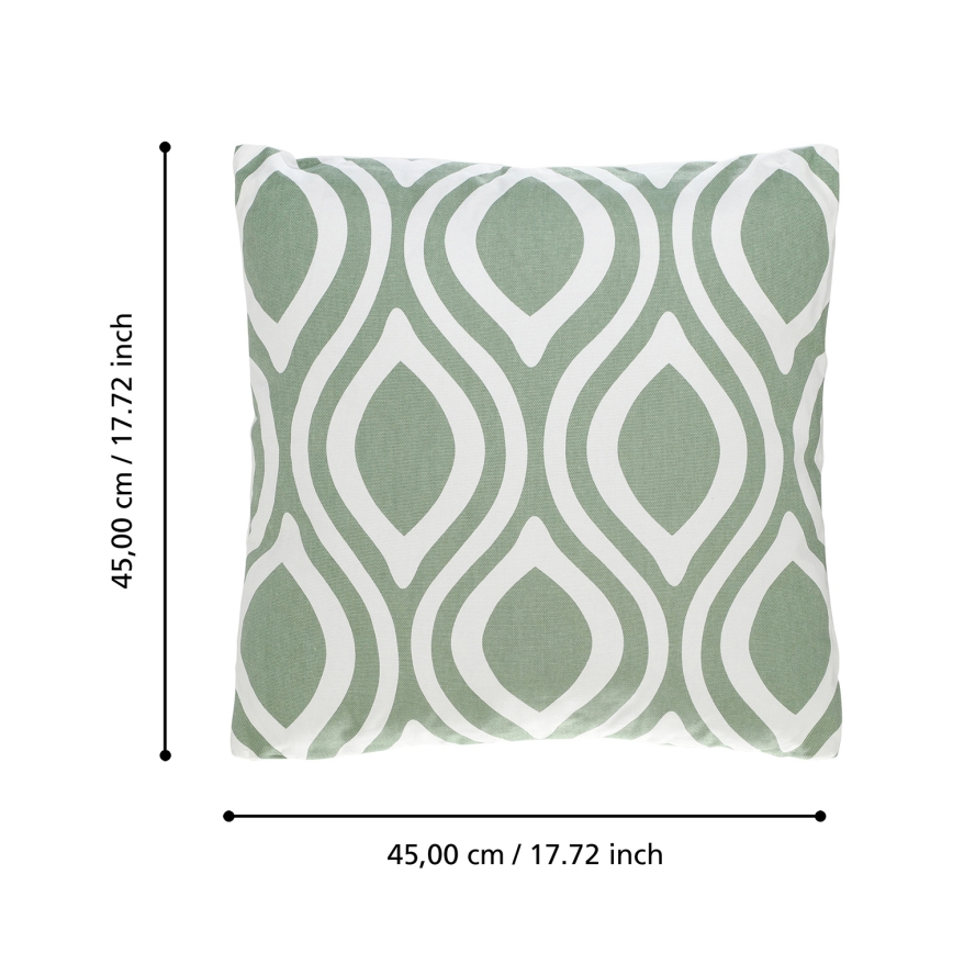 Eglo 420294 - Díszpárna CHEVERY 45×45 cm, zöld