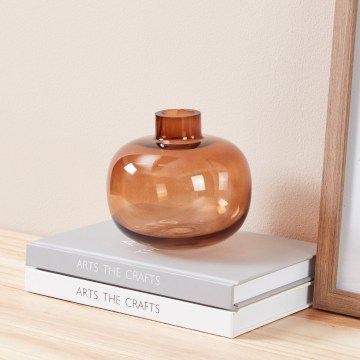 Eglo 421213 - Üvegváza SIRANANA 11,8x13 cm barna/füstszínű