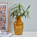 Eglo 421223 - Üveg váza SIRANANA 25x13,3 cm sárga/füstszínű