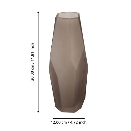 Eglo 421345 - CLONONY üvegváza 30x12 cm barna