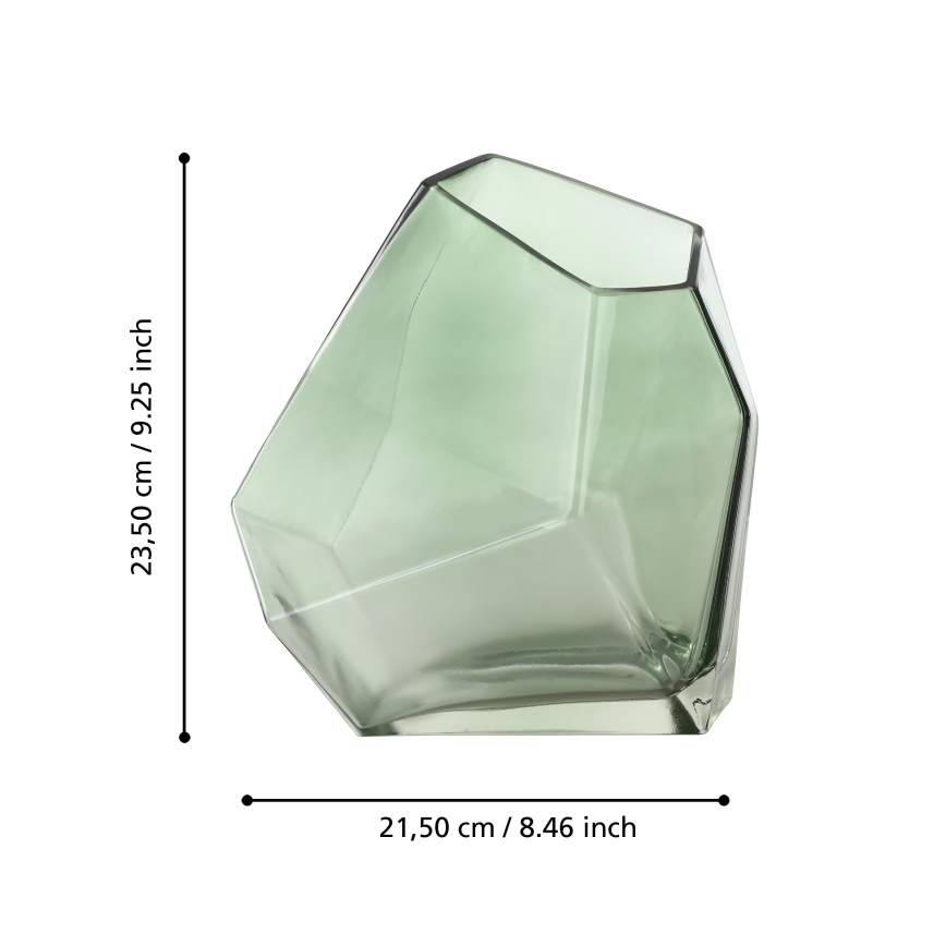 Eglo 421348 - Üvegváza CLONONY 23,5x15x21,5 cm zöld
