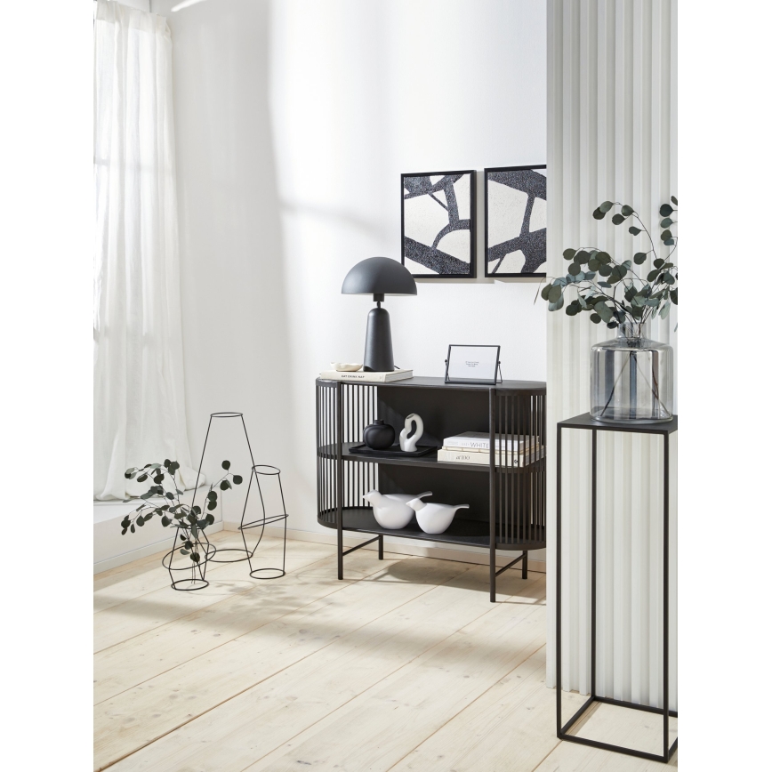 Eglo 421385 - Üvegváza NABAS 24,5x21 cm fekete/füstszínű