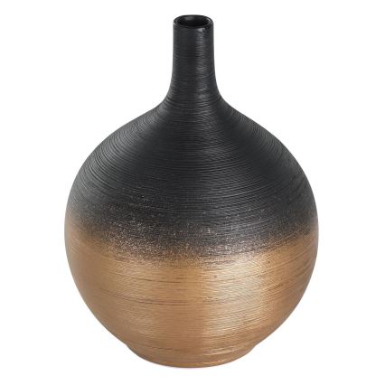 Eglo - Kerámia váza 22x16 cm fekete/arany