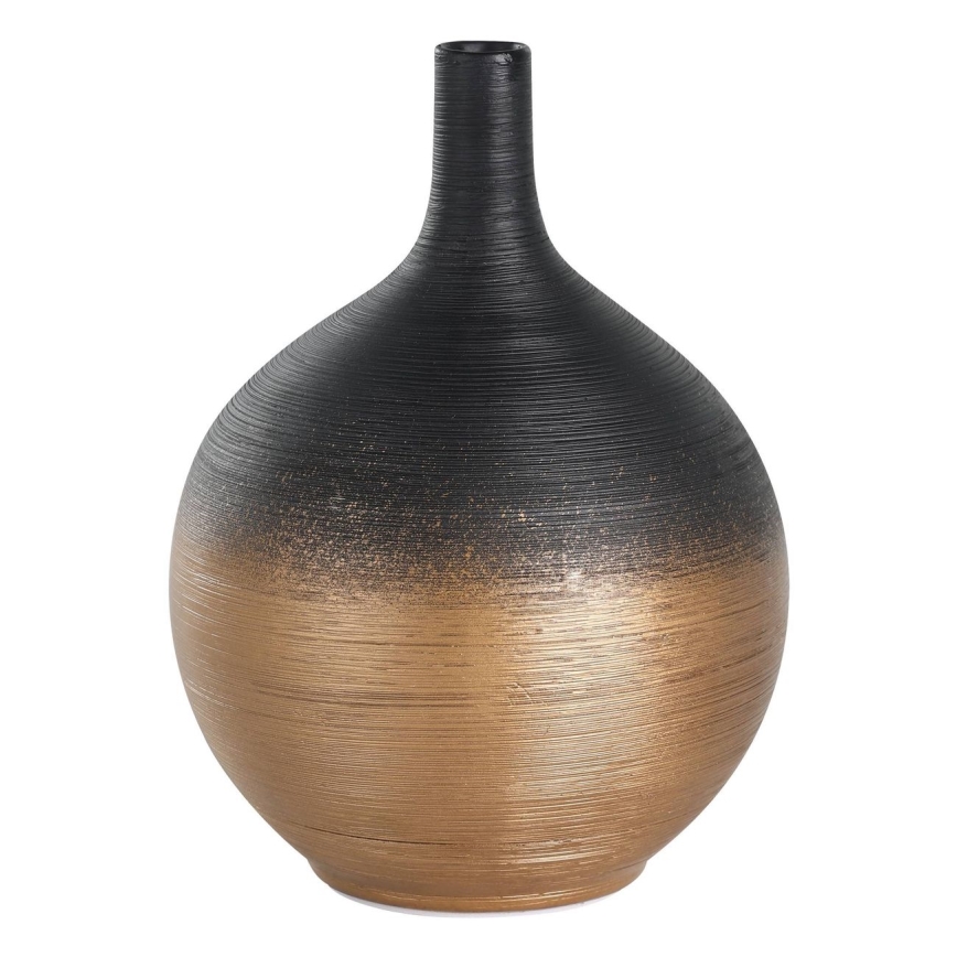 Eglo - Kerámia váza 22x16 cm fekete/arany