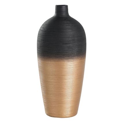 Eglo - Kerámia váza 28x12,5 cm fekete/arany