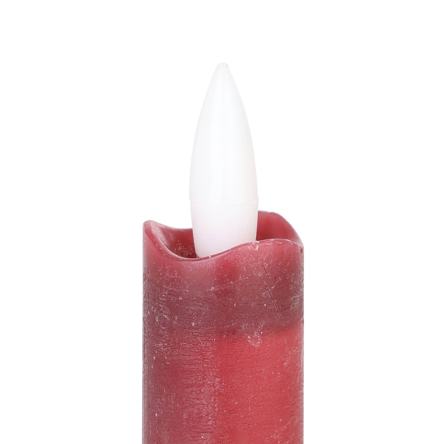 Eglo - KÉSZLET 2x LED Gyertya LED/1xAAA 15 cm piros