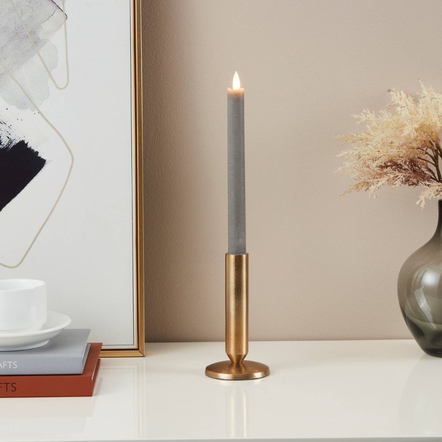 Eglo - KÉSZLET 2x LED Gyertya LED/1xAAA 24,5 cm szürke