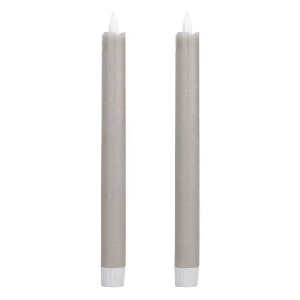 Eglo - KÉSZLET 2x LED Gyertya LED/1xAAA 24,5 cm szürke