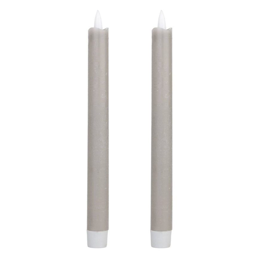Eglo - KÉSZLET 2x LED Gyertya LED/1xAAA 24,5 cm szürke