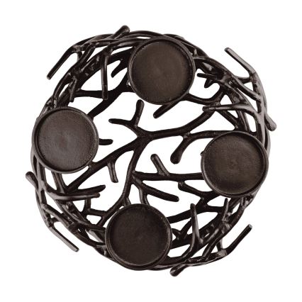 Eglo 422731 - Gyertyatartó OROQUIETA 13,5x35 cm barna