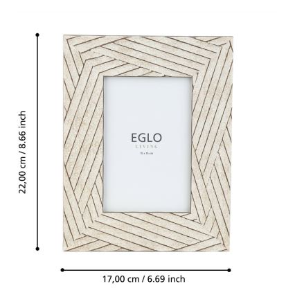 Eglo - Fényképkeret 10x15 cm bézs