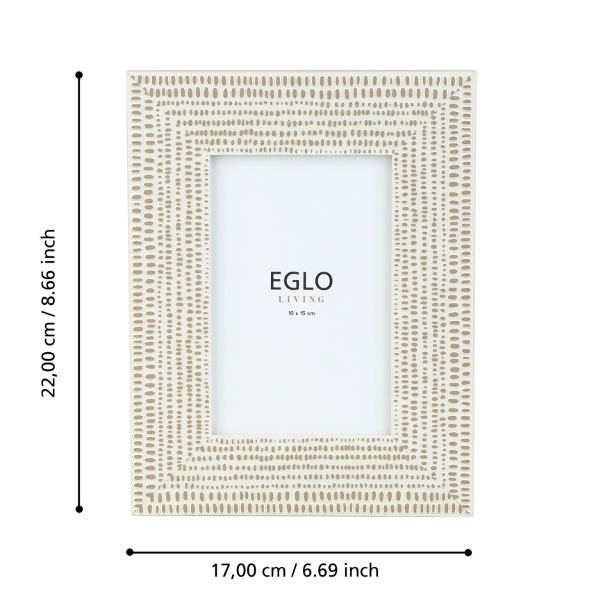 Eglo - Fényképkeret 10x15 cm krémes