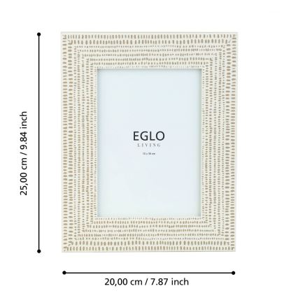 Eglo - Fényképkeret 13x18 cm krémes