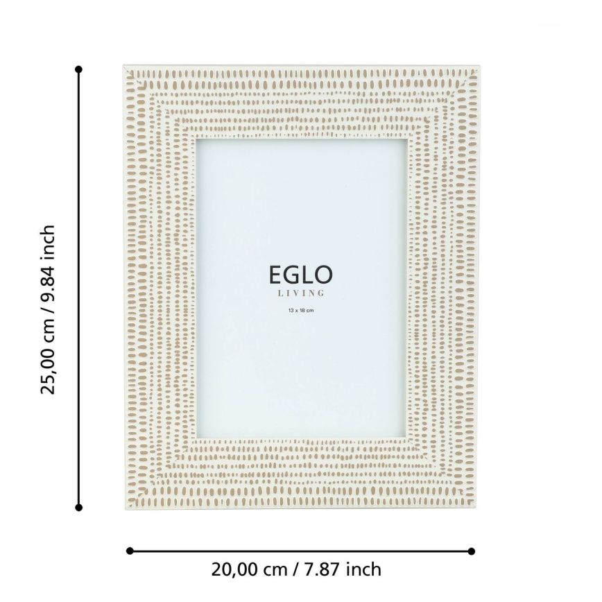 Eglo - Fényképkeret 13x18 cm krémes