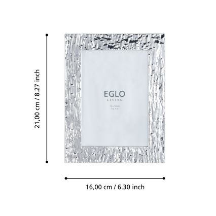 Eglo 423222 - BUGRINO képkeret 13x18 cm, ezüstszínű