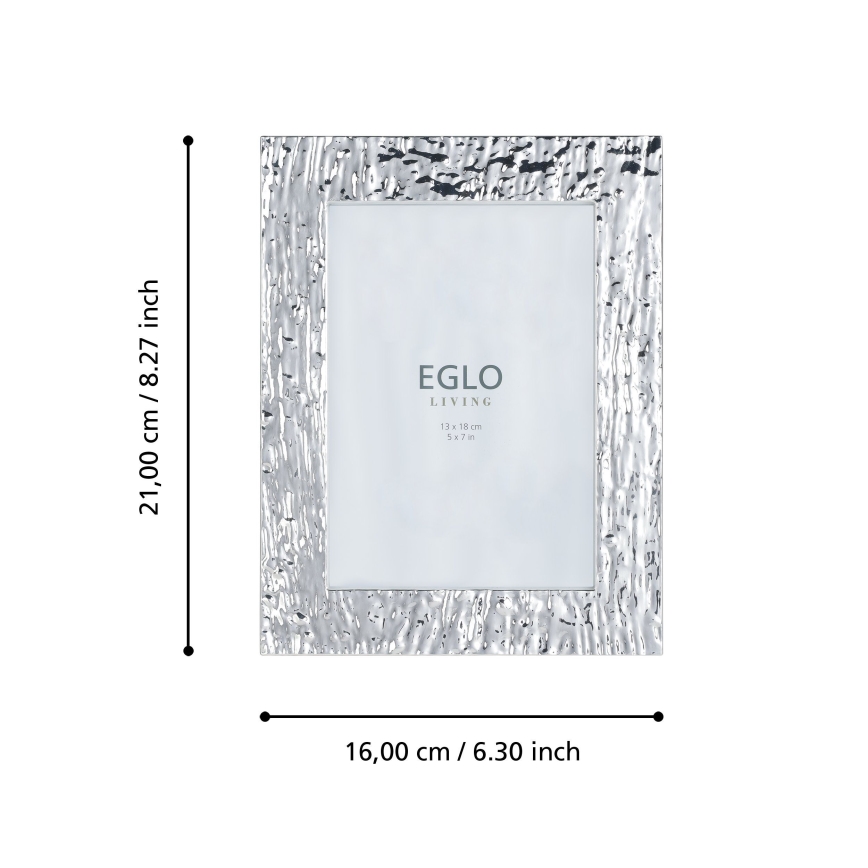 Eglo 423222 - BUGRINO képkeret 13x18 cm, ezüstszínű