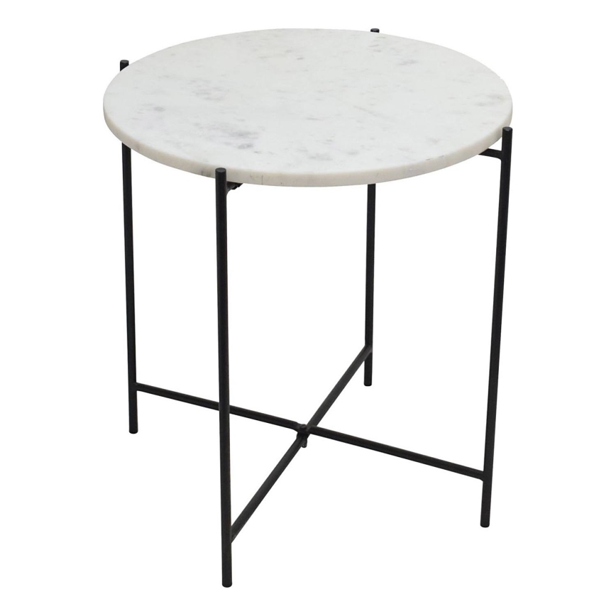 Eglo 424001 - TOWADA 44 cm oldalsó asztal márvány/fekete