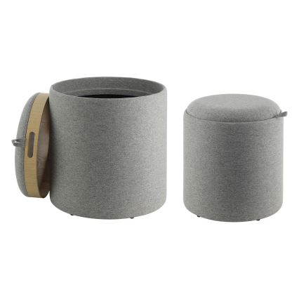 Eglo - KÉSZLET 2x Taburet átm. 34,5/39 cm szürke