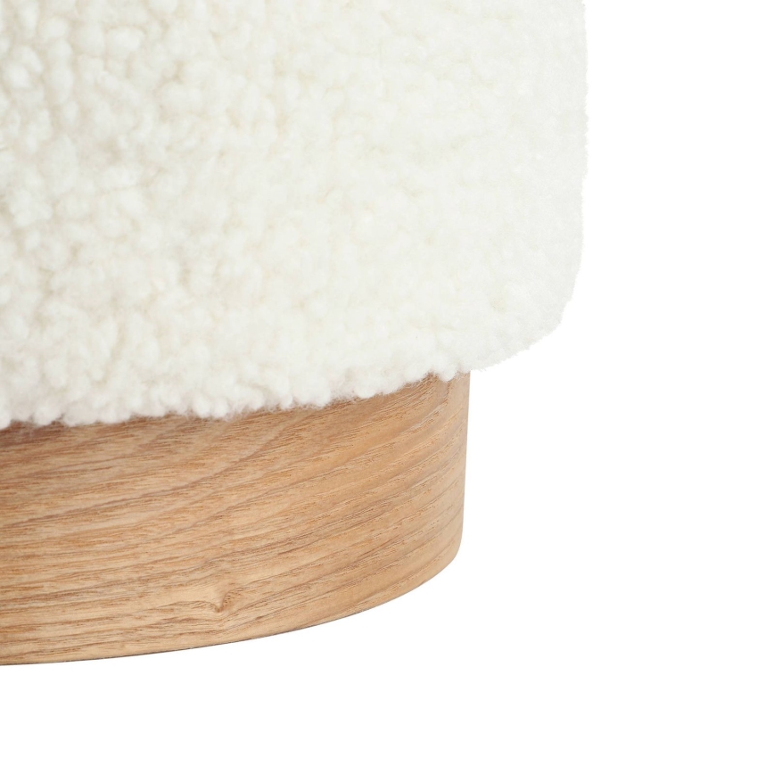 Eglo - KÉSZLET 2x puff átmérő 30,5/37 cm fehér