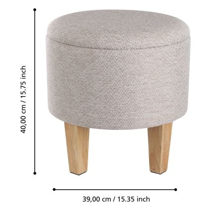 Eglo 424032 - MASHIKE puff 40x39 cm, bézs