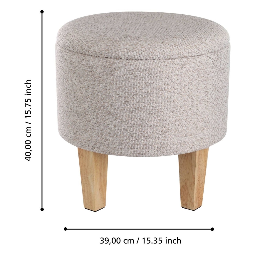 Eglo 424032 - MASHIKE puff 40x39 cm, bézs