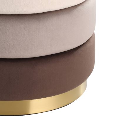 Eglo - Puff 42,5x50 cm barna/arany