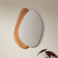 Eglo 425049 - Fali tükör LIOMA 68x48 cm fenyő/bézs