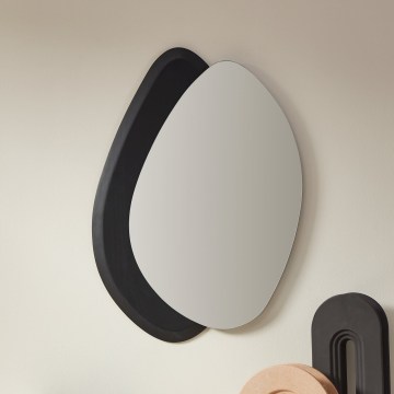 Eglo 425051 - Fali tükör LIOMA 68x48 cm fenyő/fekete