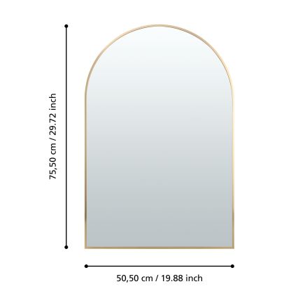 Eglo 425057 - Fali tükör AMBERY 75,5x50,5 cm aranyszínű