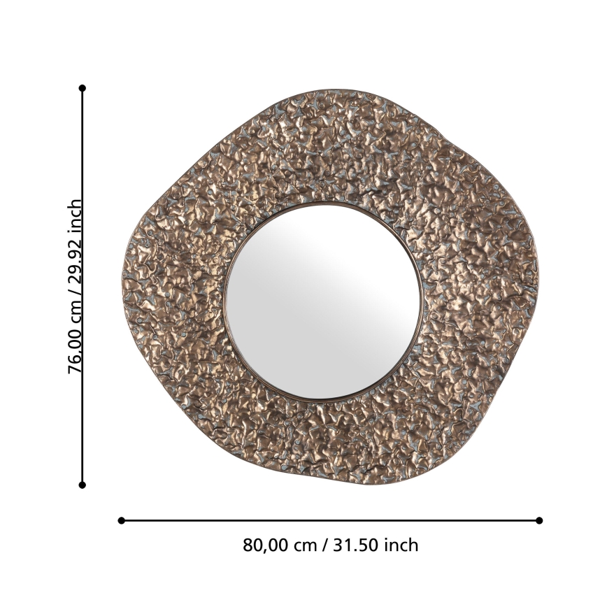 Eglo 425073 - Fali tükör TOAMASINA 76x80 cm bronzszínű